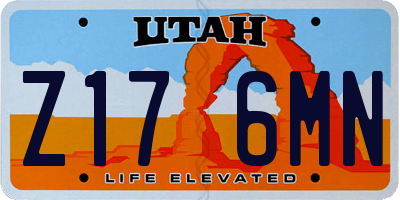 UT license plate Z176MN