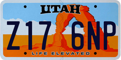 UT license plate Z176NP