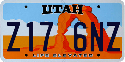 UT license plate Z176NZ