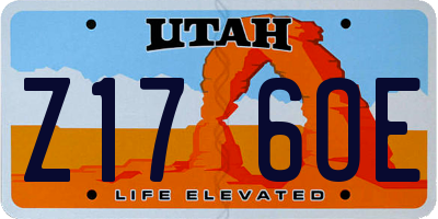 UT license plate Z176OE