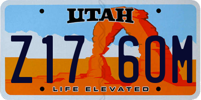 UT license plate Z176OM