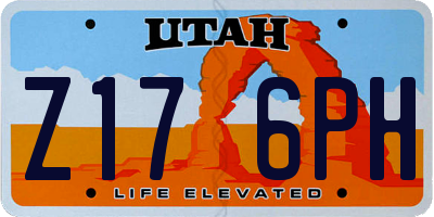 UT license plate Z176PH