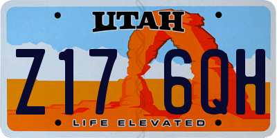 UT license plate Z176QH