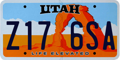 UT license plate Z176SA