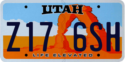 UT license plate Z176SH