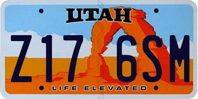 UT license plate Z176SM