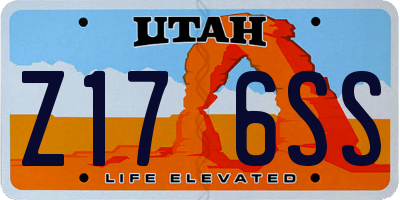 UT license plate Z176SS