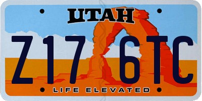 UT license plate Z176TC
