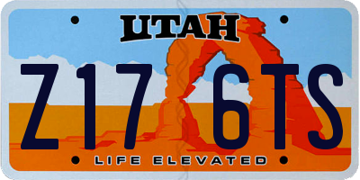 UT license plate Z176TS