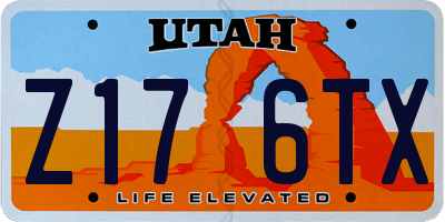 UT license plate Z176TX