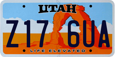 UT license plate Z176UA