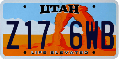 UT license plate Z176WB