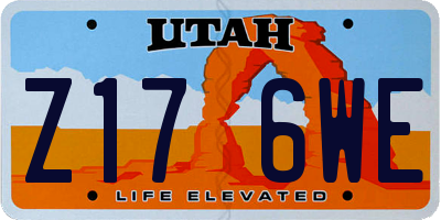 UT license plate Z176WE