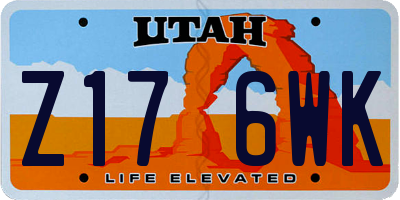 UT license plate Z176WK