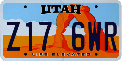 UT license plate Z176WR
