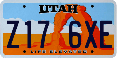 UT license plate Z176XE