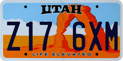 UT license plate Z176XM