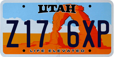 UT license plate Z176XP