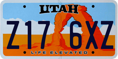 UT license plate Z176XZ