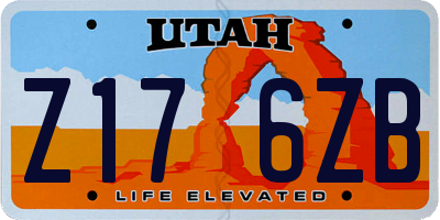 UT license plate Z176ZB