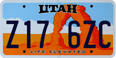 UT license plate Z176ZC