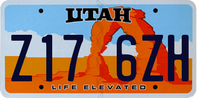 UT license plate Z176ZH