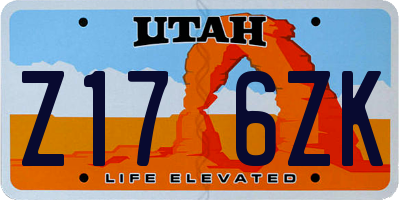 UT license plate Z176ZK