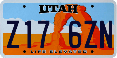 UT license plate Z176ZN
