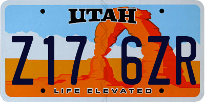 UT license plate Z176ZR