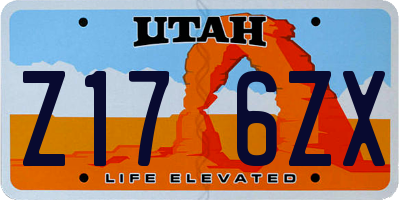 UT license plate Z176ZX