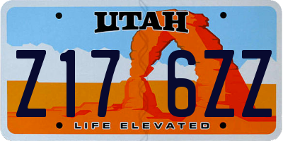 UT license plate Z176ZZ