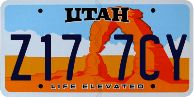 UT license plate Z177CY