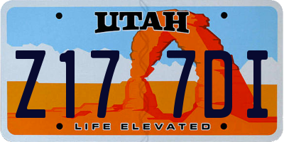 UT license plate Z177DI