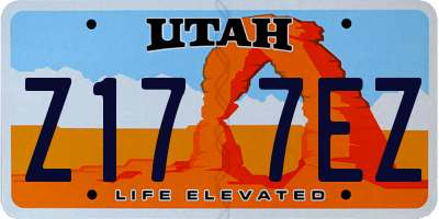UT license plate Z177EZ