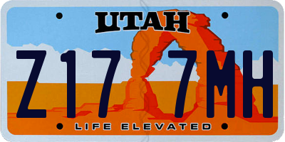 UT license plate Z177MH