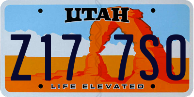 UT license plate Z177SO