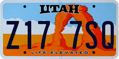 UT license plate Z177SQ