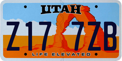 UT license plate Z177ZB