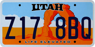 UT license plate Z178BQ