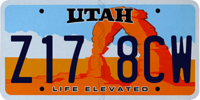 UT license plate Z178CW