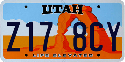 UT license plate Z178CY