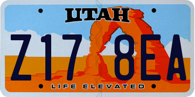 UT license plate Z178EA