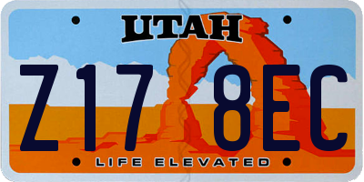 UT license plate Z178EC