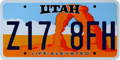 UT license plate Z178FH