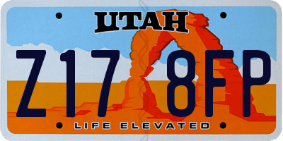 UT license plate Z178FP