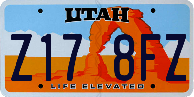 UT license plate Z178FZ