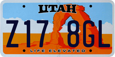 UT license plate Z178GL