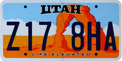 UT license plate Z178HA
