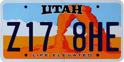 UT license plate Z178HE