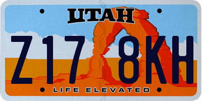 UT license plate Z178KH